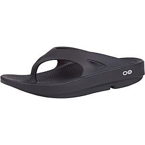 OOFOS Unisex OOriginal Recovery Sandals (Black or Nomad, Limited Sizes) $50 & More + Free S&H w/ Amazon Prime
