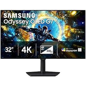 32" Samsung Odyssey OLED G7 4K 165Hz / 1080p 330Hz Dual Mode Monitor (G73SH) $750 + Free S&H