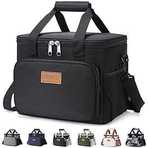 9L Lifewit Soft Cooler Lunch Bag w/ Leakproof Lining, Shoulder Strap & Pockets $8