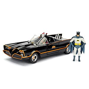 Batman Classic TV Batmobile Build N' Collect 1:24 Die-Cast Vehicle w/ Batman & Robin $12
