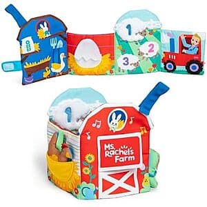 Prime Members: Ms. Rachel Sensory Learning Farm Foldable Soft Baby Book $2 + Free S&H