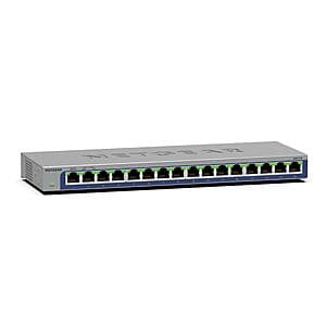 NETGEAR 16-Port Gigabit Ethernet Unmanaged Switch (GS316, Grey) $61 + Free Shipping