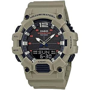48mm Casio Men's Classic Analog Digital Display Quartz Watch w/ Black Dial (Tan) $33