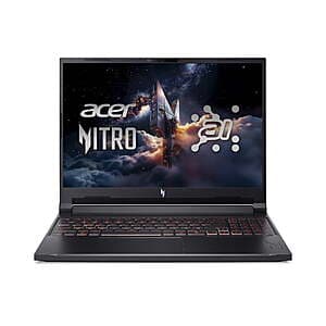 Acer Nitro V 16 AI Laptop: 16" WUXGA 180Hz, Ryzen AI 7 350, 16GB DDR5, 1TB $950 + Free Pickup