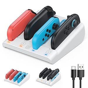 FastNail 8-in-1 Charging Dock for Nintendo Switch $8.50
