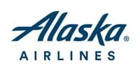 Alaska Airlines logo with Atmos Rewards branding
