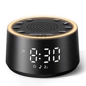 Dreamegg D1 Nova White Noise Sound Machine (Black) $11.70