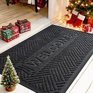 29.5" x 17" Mibao Heavy Duty Front Door Mat (Black) $6.65
