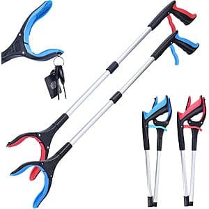 2-Pk 32" Matthew Foldable Grabber Reacher Tools $8.40