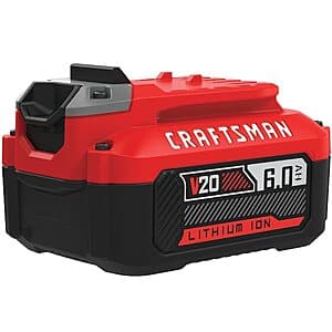 Craftsman V20 20-Volt Li-Ion 6Ah Battery $59 + Free S&H