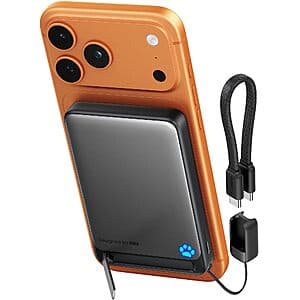 INIU 10000mAh Qi2 Certified 15W MagSafe Power Bank + 45W PD w/ USB-C Cable $19.70 + Free Shipping