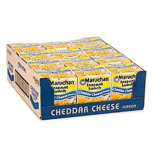 12-Pk 2.25-Oz Maruchan Instant Lunch Ramen Noodles (Cheddar Cheese) $4.60 w/ S&S