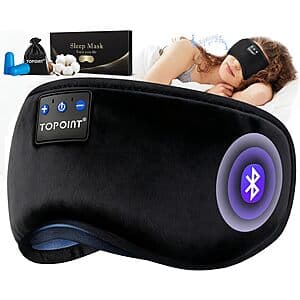Prime Members: TOPOINT Blackout Sleep Eye Mask with Bluetooth Headphones $12.75 + Free Shipping