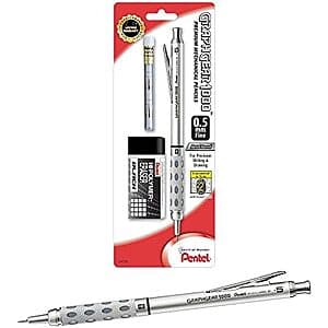 Pentel GraphGear 1000 Mechanical Pencil 0.5mm Premier Drafting Kit $10