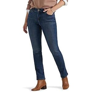 Lee Women's Ultra Lux Comfort w/ Flex Motion Straight Leg Jeans (Royal Chakra) $15.30