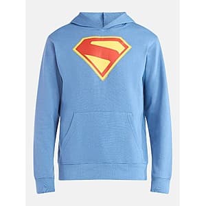 Superman Men's Graphic Pullover Hoodie (Navy Blue) from $7.15