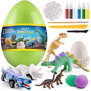 National Geographic Giant Dinosaur Egg Activity Learning Toy Kit $11