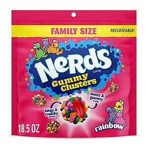 18.5-Oz Nerds Gummy Clusters Candy (Rainbow) $5.65 w/ Subscribe & Save
