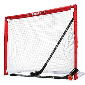 Franklin Sports NHL Youth Street Hockey Starter Set w/ 46" Goal, 2 Sticks & Ball $23.65