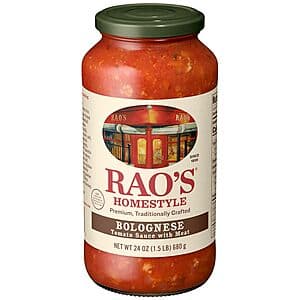 Select Accts: 24-Oz Rao's Homemade Pasta Sauce (Bolognese) $5.05 w/ S&S