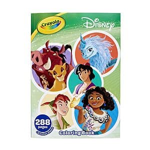288-Page Crayola Disney Animation Coloring Book with Sticker Sheets $2.95