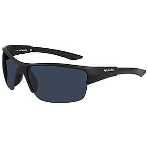 Columbia Wingard semi-rimless wrap sunglasses with polarized lenses in a sleek wraparound design.