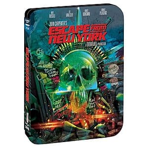 Escape from New York: Limited Editon SteelBook (4K Ultra HD + Blu-ray) $22.40