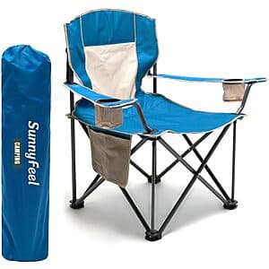 SunnyFeel Heavy Duty Camping Chair (Up to 500-lbs) $25 + Free S&H