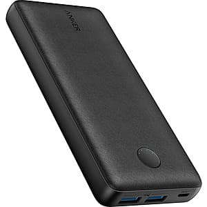 Anker PowerCore Select 20k mAh 18W Dual-Port USB-A Portable Power Bank $9.50 + Free S&H