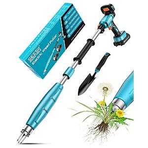 SEESII Electric Cordless Weed Puller w/ Adjustable Handle & 2x Batteries $60 + Free S&H