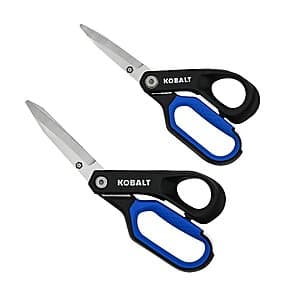 2-Piece Kobalt Stainless Steel Heavy-Duty Scissors $10 + Free Store Pickup