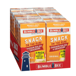 4-Pk 3-Ct Bumble Bee Snack on the Run (Chicken Salad w/ Crackers) $5.60