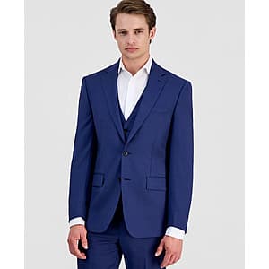 Calvin Klein Men's Slim-Fit Wool-Blend Stretch Suit Jacket (Blue) $67.50 + Free S&H & More