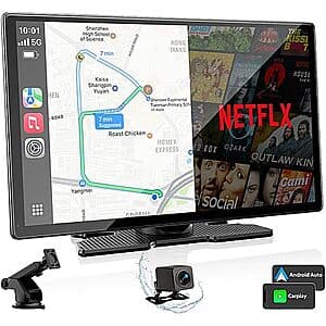 9" Volam CarPlay Voice Control Touch Screen w/ Built-In Netflix, Youtube & Camera $75 + Free S&H