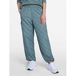Avia Women's Quilted Lined Jogger Pants w/ Pockets $6