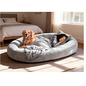 Elevon Large Human Dog Bed for Adults (Gray) $50 + Free S&H