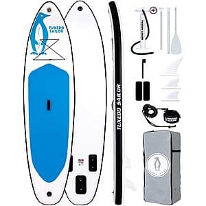 Tuxedo Sailor Inflatable Stand-Up Paddle Board w/ Accessories (2 Colors) $85 + Free S&H