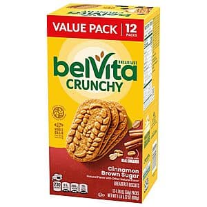12-Pack 1.76-Oz Belvita Breakfast Biscuits (Cinnamon Brown Sugar) $4.85 w/ Subscribe & Save