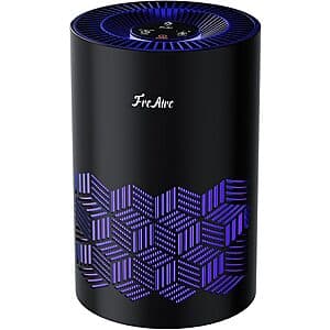 FreAire HEPA Air Purifier for Small Rooms (up to 215 ft², Black) $20 + Free Shipping