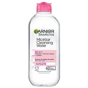 13.5-Oz Garnier SkinActive Micellar Water Cleanser & Makeup Remover (All Skin Types) $5.55 w/ Subscribe & Save