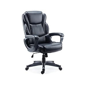Staples Mcallum Ergonomic Bonded Leather Swivel Manager Chair (Black) $150 & More + Free Shipping
