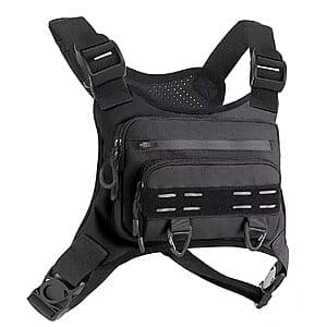 FLYDWV Breathable Chest Bag w/ Pockets & Safety Strips (3 Colors) $15.75