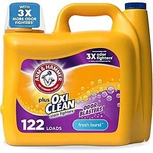 Select Accts: 158.6-Oz Arm & Hammer Plus OxiClean Liquid Laundry Detergent $10.50 or Less w/ S&S