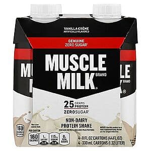 Select Walgreens Stores: 4-Pack 11oz Muscle Milk Protein Shakes (Chocolate or Vanilla) $2.80 & More + Free Store Pickup on $10+
