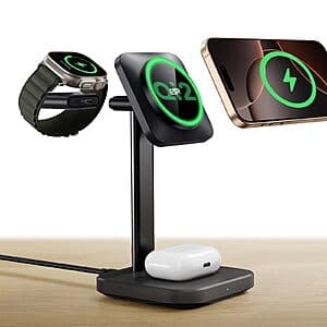 ESR 3-in-1 Qi2 Certified 15W MagSafe Wireless Charging Station (Black or White) $15