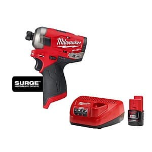 Milwaukee M12 FUEL SURGE 12V Brushless 1/4" Hex Impact Driver Kit w/ 2.0Ah Battery $99 + Free Shipping
