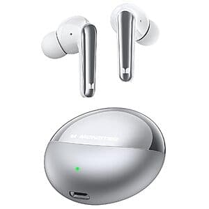 Monster N-Lite 203 AirLinks Wireless Bluetooth 5.3 Earbuds (Silver) $20