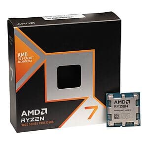 AMD Ryzen 7 9800X3D Granite Ridge 4.70Ghz 8-Core Desktop Processor $400 + Free Pickup