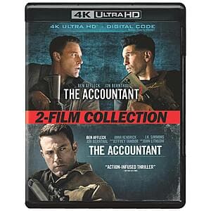 4K UHD Film Collections: The Accountant 2-Film Collection (4K UHD + Digital) $25 & More + Free S/H