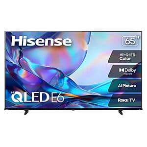 65" Hisense E6SR Series Hi-QLED 4K UHD TV $378 & More + Free S&H